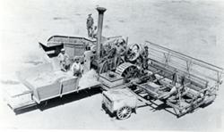 First Self-Propelled Combine
